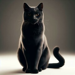 Obraz premium black cat