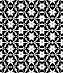 Black seamless abstract pattern. Overlay for background and backdrop. Ornamental design. PNG graphic illustration with transparent background.
