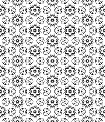 Black seamless abstract pattern. Overlay for background and backdrop. Ornamental design. PNG graphic illustration with transparent background.