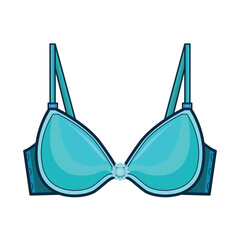 bra blue illustration