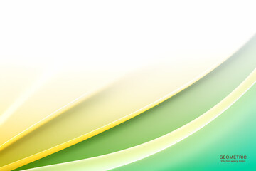 Light Yellow Wave Background, Abstract geometric background with liquid shapes. Vector illustration.