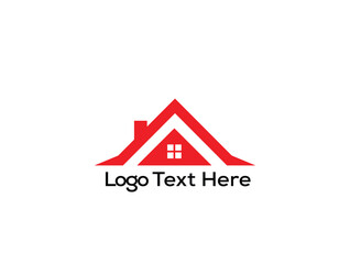 Home roofer real estate logo design
