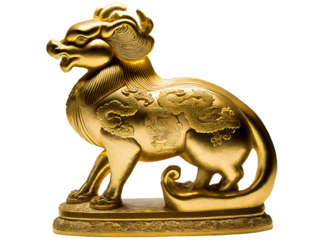 Golden Chinese Zodiac Figurine