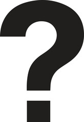 question mark. Neon sign in the shape of a question mark.
