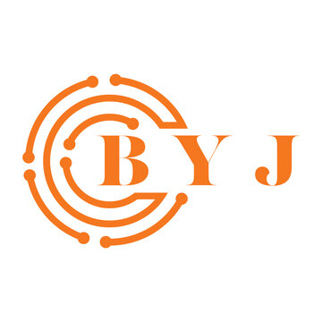 BYJ letter design. BYJ letter technology logo design on white background. BYJ Monogram logo design for entrepreneur and business