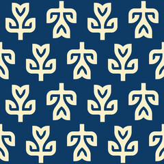 Autumn leaves seamless pattern wallpaper image