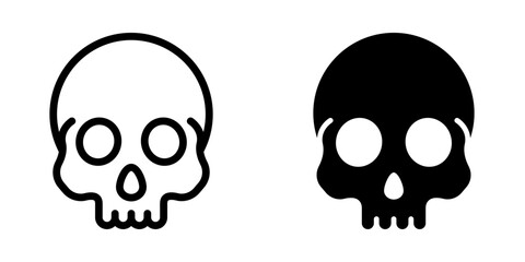 Skull icon. symbol for mobile concept and web design. vector illustration