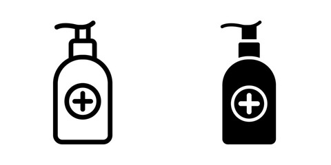 Hand sanitizer icon. symbol for mobile concept and web design. vector illustration