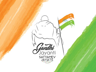 Gandhi Jayanthi, October 02, Mahatma Gandhi's Birthday, Father of the nation, India, Tri-color 