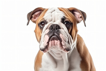 Obraz premium English Bulldog isolated on white background
