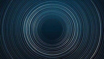 Obraz premium Abstract glowing circle lines on dark blue background. Geometric stripe line art design. Modern shiny blue lines