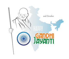 Gandhi Jayanthi, October 02, Mahatma Gandhi's Birthday, Father of the nation, India, Tri-color 