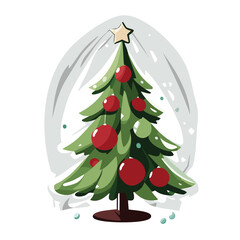 Christmas Tree Illustration
