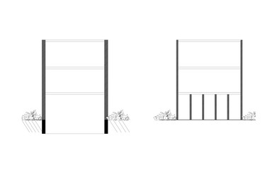 Hand made vector Architecture Sustainability diagram

