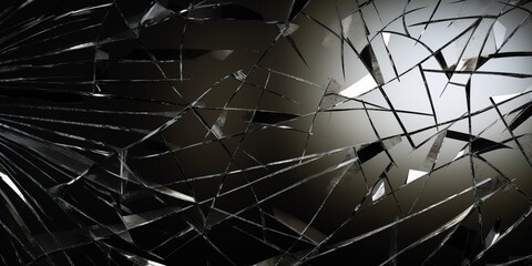 glass smashed to bits, shredded glass texture