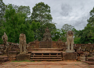 Khmer temple in the ancient city of Angkor Thom, Cambodia	