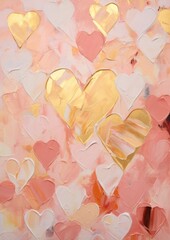tender abstract background with hearts ,Valentine's decoration