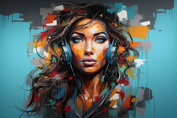 illustration of a young nurse woman symbol of hope and female resilience