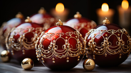 Vibrant and Festive Christmas Decorations, AI Generated