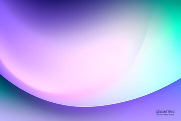 Soft Purple Wave Background, Abstract geometric background with liquid shapes. Vector illustration.