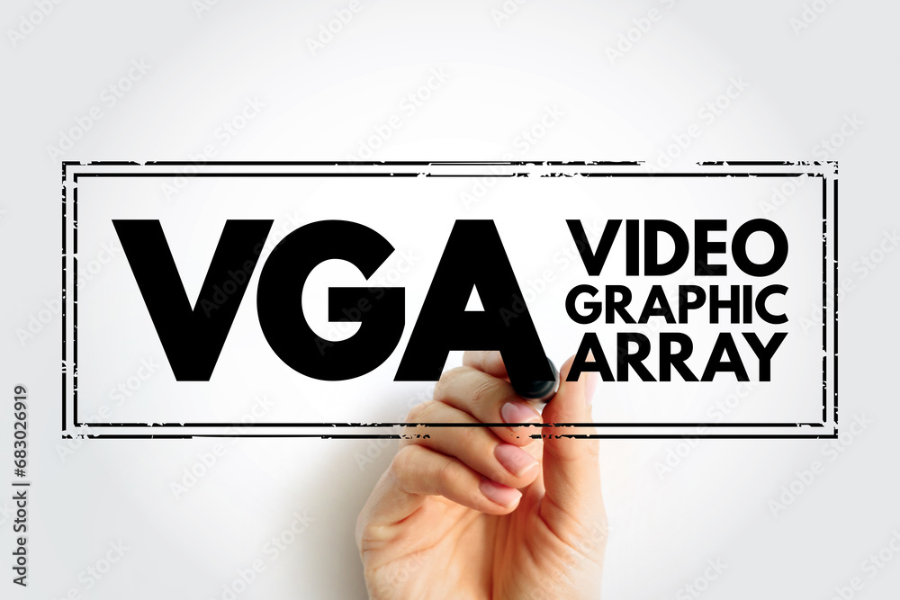 Poster vga video graphic array - video display controller and accompanying de facto graphics standard, acro