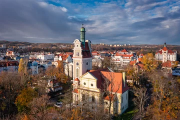 Photo sur Plexiglas Anti-reflet La Baltique, Sopot, Pologne Aerial view of the Sopot city by the Baltic Sea at autumn, Poland