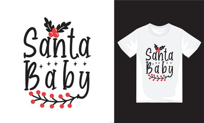 Funny merry christmas and holidays hand drawn lettering vector t-shirts  design
