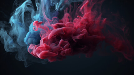 Colorful smoke. Smoke Background. Steam on black background - obrazy, fototapety, plakaty