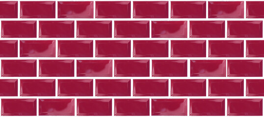 Red ceramic tile background. Old vintage ceramic tiles in red to decorate the kitchen or bathroom