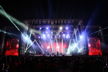 Open-air music concert