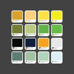 RGB soft bright color combination with hex code