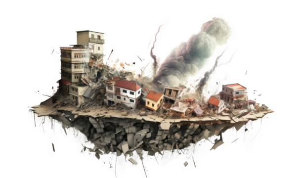 Natural Disaster Earthquakes Devastation Concept