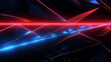3D Rendered Neon Glow Abstract Backgrounds: Magenta Tones, Dynamic Ribbons, Virtual Clouds & Glowing Geometric Shapes in Dark Settings for Futuristic, Energy-Themed Wallpapers - generativ ai
