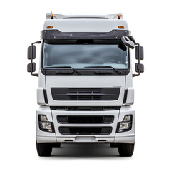 A truck on a white background, concept of logistic, moving and shipment
