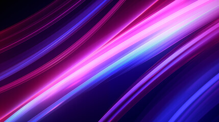 Fototapeta premium 3D Rendered Neon Glow Abstract Backgrounds: Magenta Tones, Dynamic Ribbons, Virtual Clouds & Glowing Geometric Shapes in Dark Settings for Futuristic, Energy-Themed Wallpapers - generativ ai 