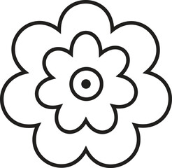 Flower icon design.