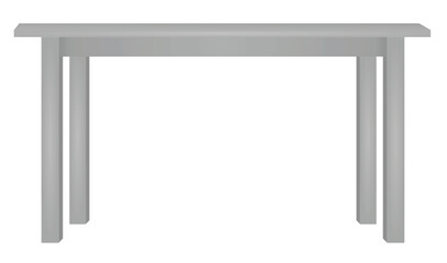 Grey home table. vector illustration