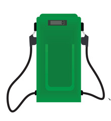 Retro fuel dispenser. vector illustration