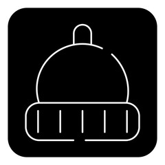 Obraz premium winter glyph icon