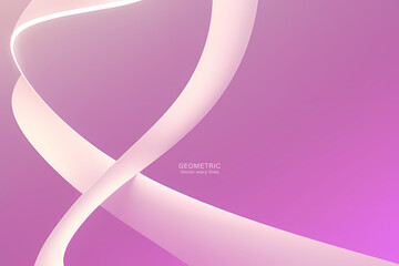 White Pink Background, Abstract geometric background with liquid shapes. Vector illustration.