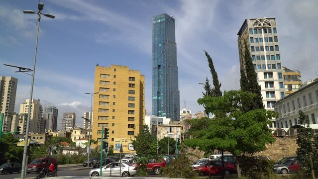 The Sama Beirut, a modern tower in Beirut is the tallest building in Lebanon.