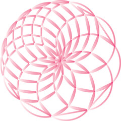 Attractive Flower Mandala Design for Coloring book page, Editable vector file