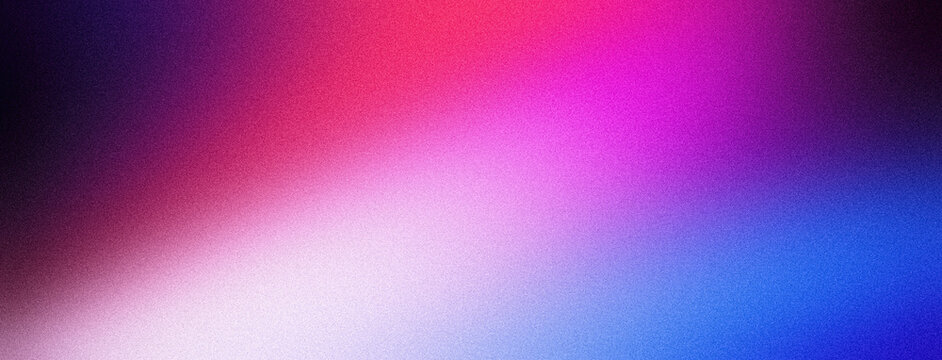 Vibrant pink purple magenta blue gradient grainy texture background banner cover header design