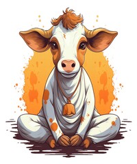 go vegan cute cow veggies vegetarian Veganism Meatless Cruelty-free animal rights