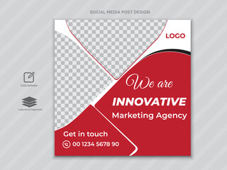 Creative Social media post design template design or web banner design