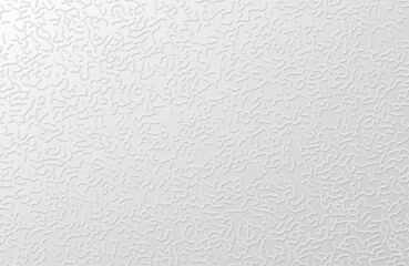 White paper tactile embossed texture. Abstract Turing ornament halftone reaction diffusion psychedelic background.
