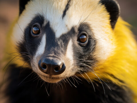 mammal animal honey badger portrait