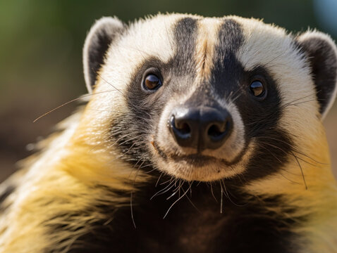 mammal animal honey badger portrait