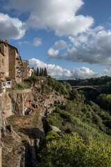 View of the ancient village of Blera in Viterbo, Lazio, Italy.