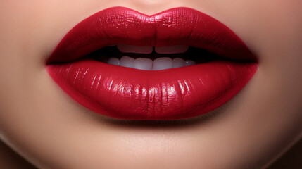 lips with lipstick